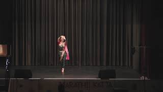 Assal Marathi Lavani performed by Supritha Rao at Mrathi Katta Germany [upl. by Naillij]