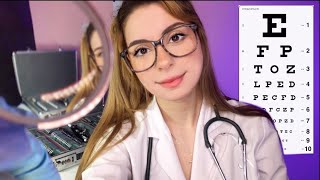 ASMR Eye Exam Lens 1 OR 2 TEST Realistic Medical Roleplay 👓 Glasses Fitting Orbital Light Exam [upl. by Mihe]