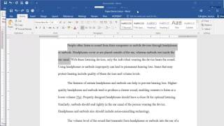 Microsoft Word 2016  First Line Indent [upl. by Julide400]