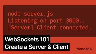 How to Create a WebSocket Server amp Client [upl. by Gem328]