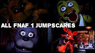 Every FNaF 1 Jumpscare [upl. by Ayotahc]