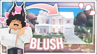 I BUILT A BLUSH AESTHETIC HOUSE WOAH  Roville Speedbuild w Code [upl. by Deedee]