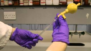 Using a volumetric pipette [upl. by Stacy]