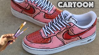 Custom CARTOON Air Force 1s [upl. by Atilek]