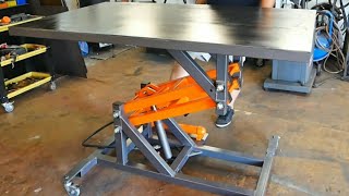 Making Hydraulic Lift Table [upl. by Ahsiak]