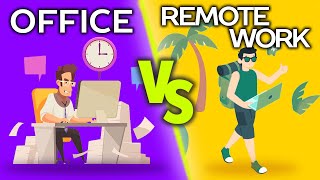 Office vs Remote Work  Differences Pros amp Cons  Which is more effective  13 [upl. by Fugate]