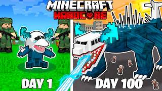 I Survived 100 Days as SCULK INFECTED SKY in HARDCORE Minecraft [upl. by Howlend]