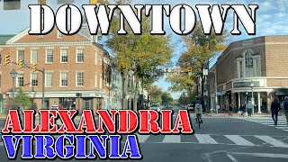 Alexandria  Virginia  4K Downtown Drive [upl. by Nnaeirb742]