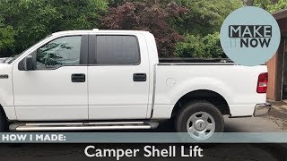 How I Made A Camper Shell Lift [upl. by Yolane]