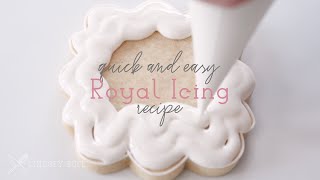 Quick and Easy Royal Icing Recipe [upl. by Aloz]