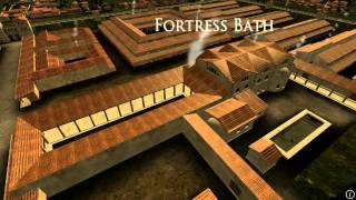 Animation of ancient Roman Fort in Caerleon Wales [upl. by Dodd]