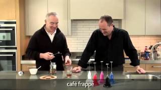 How to make a frappé coffee using an aerolatte milk frother [upl. by Lertnahs]