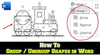 How To Use Group and Ungroup Commands in Microsoft Word Tutorial [upl. by Ayian]