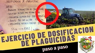 Cálculo de dosis de pesticidas [upl. by Toni]