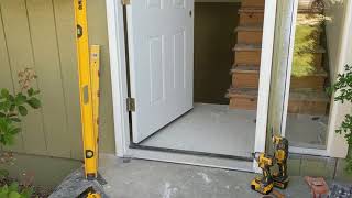 Jeld Wen Front Door Installation  Really crappy products and craftsmanship PART 1 [upl. by Araas]