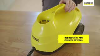 Karcher SC3 Steam Cleaner  Reset The Descaling Cartridge [upl. by Assillem]