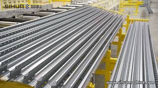 Shelf amp Pallet Rack Production Line  Roll Forming Machine  Racking amp Shelving Systems in sihua [upl. by Aninad724]