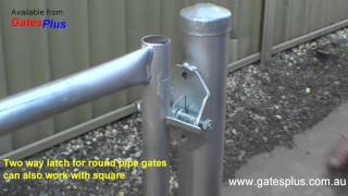 Gate Latch 2 way for round pipe and square [upl. by Nnaed]