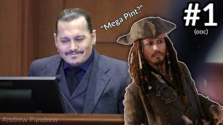 Johnny Depp Being Hilarious in Court Part 1 [upl. by Lach]