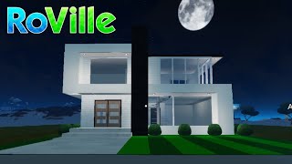 ✳️RoVille Tutorial✳️ Building Budget Modern Minimalist Home 🏡 [upl. by Dorie]