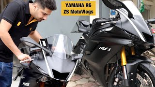 YAMAHA R6 REVIEW  Sound Design Specs etc  ZS MOTOVLOGS [upl. by Ertsevlis]