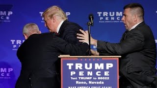 Donald Trump rushed off stage during rally in Nevada [upl. by Marcile]