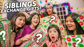 Siblings EXCHANGE GIFTS Unexpected Gift haha  Ranz and niana [upl. by Loni473]