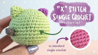 FOR BEGINNERS How to Single Crochet Cross Stitch [upl. by Chellman]