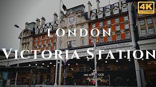 London Victoria Station Walk Through England 4K [upl. by Assenyl]