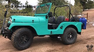 1965 Jeep CJ5 Restoration Full Video [upl. by Bronson923]