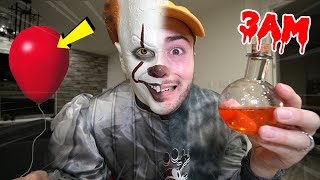 SCARY ORDERING PENNYWISE POTION FROM THE DARK WEB AT 3AM TURNED INTO CLOWN [upl. by Maddy]