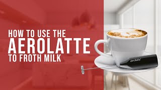 How To Use the AeroLatte To Froth Milk [upl. by Shrier]