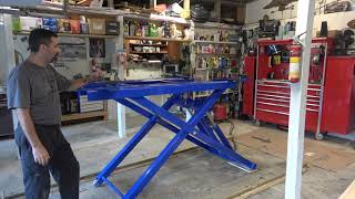 Harbor Freight Scissor Lift 1 Year Review Was it worth it [upl. by Ahsekel]