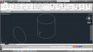 How to Draw Circle amp Cylinder in Isometric View in AutoCAD [upl. by Mahoney]