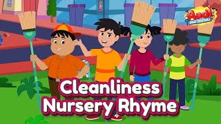 Cleanliness Nursery Rhyme  Kids Song by Aadi And Friends [upl. by Emelun]