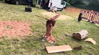 A fabulous range of wooden sculpture at Caerleon festival 2024 [upl. by Christiano]