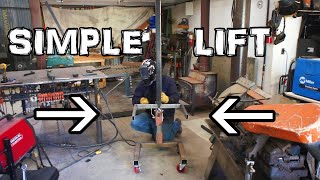 Building a simple material lift  lightweight and handy [upl. by Enitsuga]