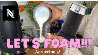 How To Foam Milk With Aeroccino 3 Make Coffee With Foam Tips amp Tricks  Easy Foamed Latte Recipe [upl. by Barrus]