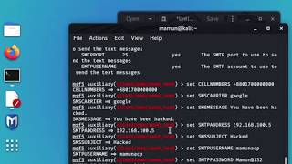 How to do SMS SPOOFING kali linux 2020 [upl. by Eaner]