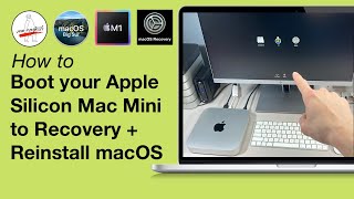 Boot your Mac Mini M1 to Recovery  Reinstall macOS Apple Silicon  Install macOS with USB Drive [upl. by Vihs241]