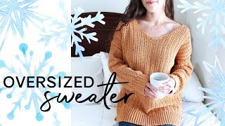 How to Crochet an Oversized Sweater [upl. by Acined114]