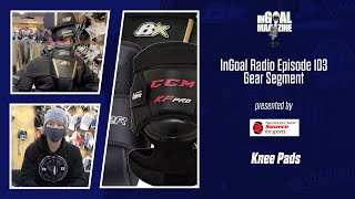 Hockey Goalie Knee Pads Video Review CCM Bauer Brians Vaughn and Warrior [upl. by Boyes748]