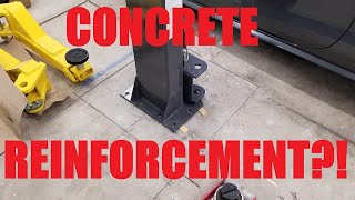 Car Lift Concrete Reinforcement  How to Reinforce Cement for an Auto Lift Super Garage Video 3 [upl. by Kuehn541]