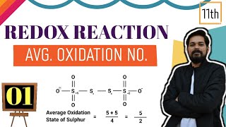 Redox Reactions Mole Concept2 । Class 11 L1  Average Oxidation Number Calculation [upl. by Tiernan]