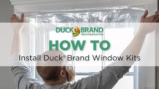 How to Install Duck® Brand Window Kits [upl. by Aleb]