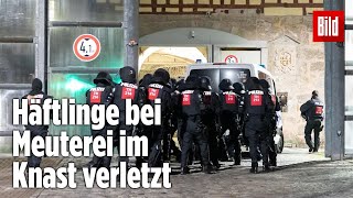 Gefängnismeuterei Polizei stürmt Knast in Thüringen  JVA Untermaßfeld [upl. by Tod]